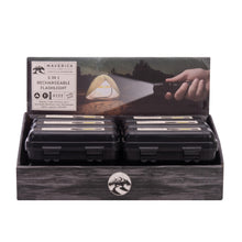 Maverick Range - Black 3 In 1 Rechargeable Flashlight