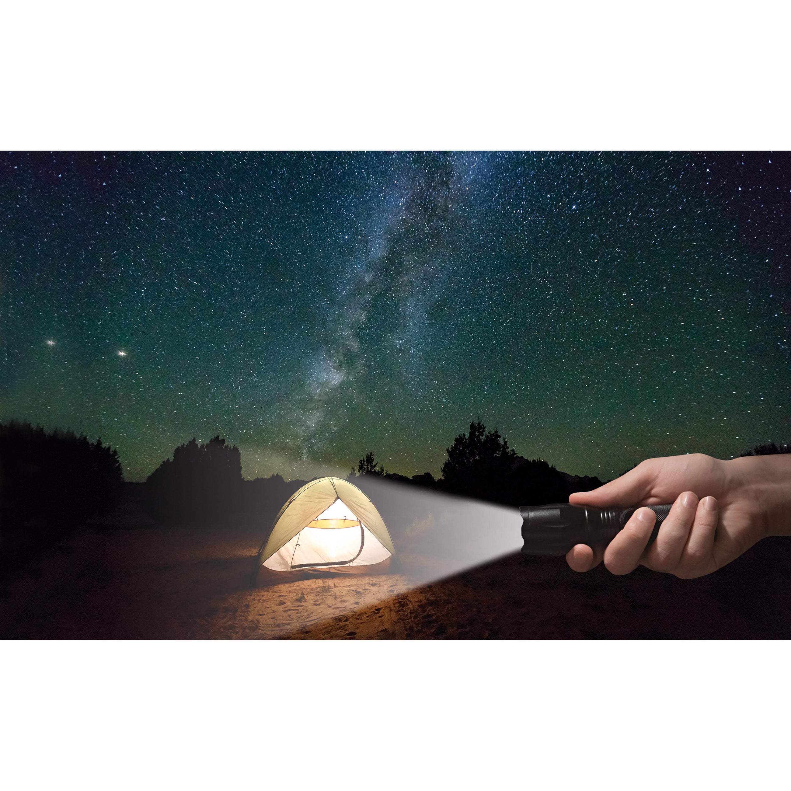 Maverick Range - Black 3 In 1 Rechargeable Flashlight