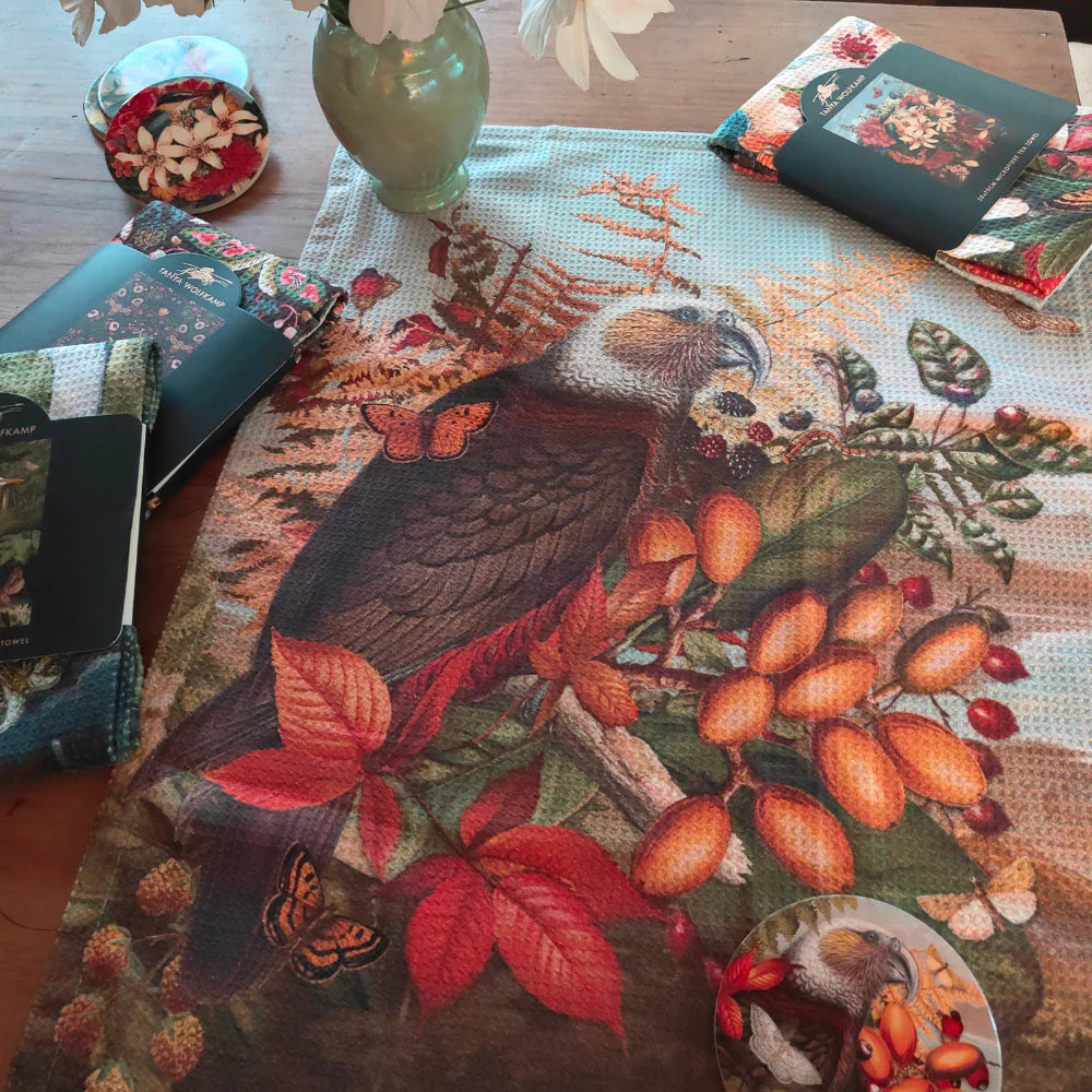 Tanya Wolfkamp Tea Towel - Vintage - Kaka