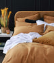 Laundered Linen Standard Pillowcover Set Cumin