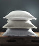 Laundered Linen Tassel Euro Set Pewter