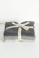 Bianca Lorenne Lavette Grey Washcloths - Set of Three