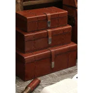 Savoy Leather Storage Box - Medium 24.5 cm
