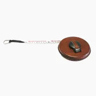 Measuring Tape 15 Meters In Pure Leather - Tan - 14cm