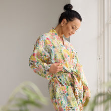 Cotton Printed Bathrobe Made With Liberty Fabric - Tresco