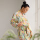 Cotton Printed Bathrobe Made With Liberty Fabric - Tresco
