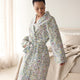Cotton Printed Bathrobe Made With Liberty Fabric - Wild Flower