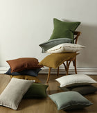 Linen Cushion Olive
