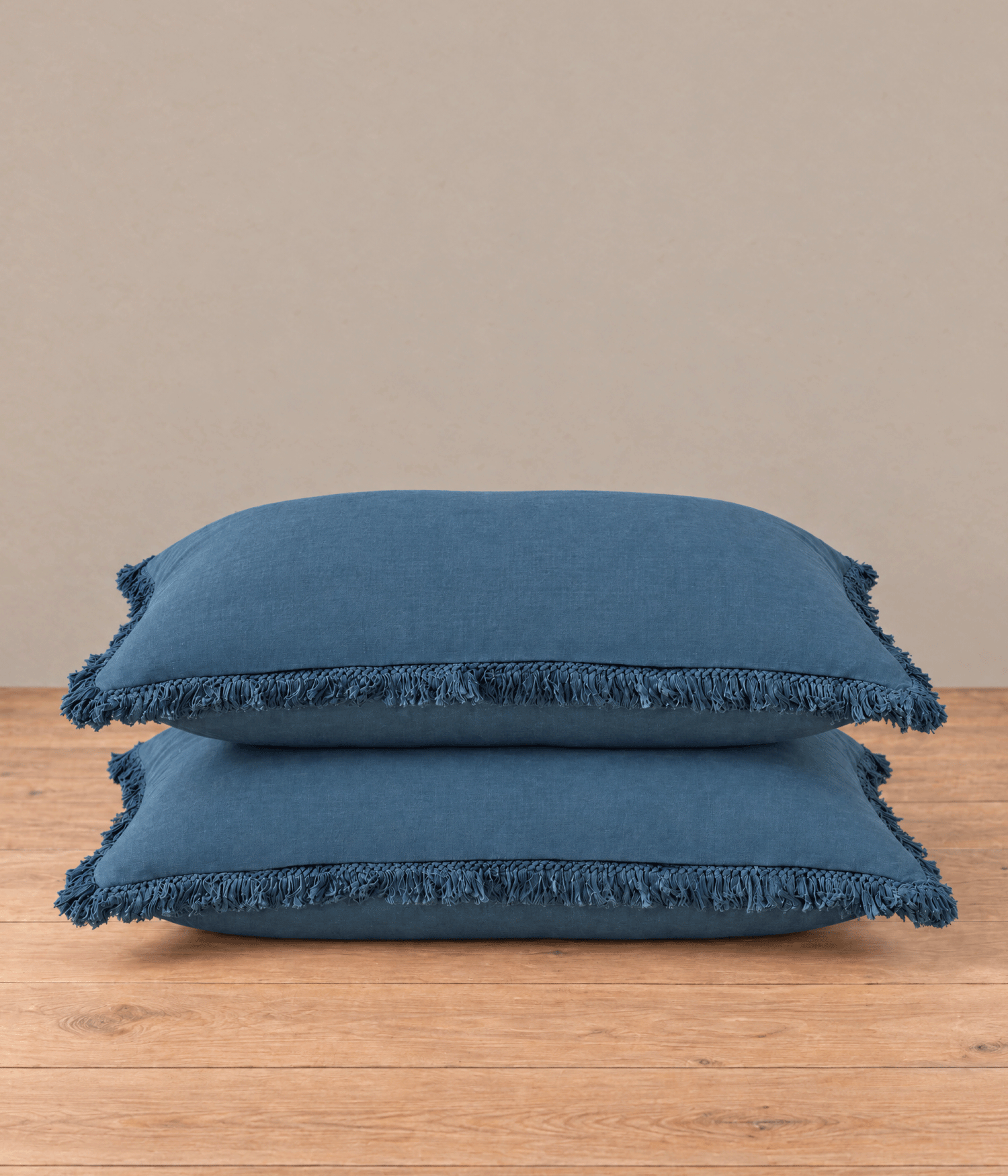 MM Linen Laundered Linen Pillowcover Set Ocean