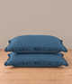 MM Linen Laundered Linen Pillowcover Set Ocean