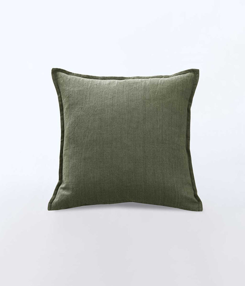Linen Cushion Cover Olive