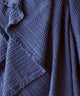 Lisboa Waffle Blanket - Indigo