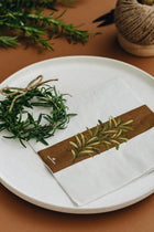 Rustic Rosemary Napkins – Dinner - 40x40cm - 6 Units - Delivery week 1 November