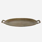 Oval Tray 2 Tone Antique Brass Finish - 58cm