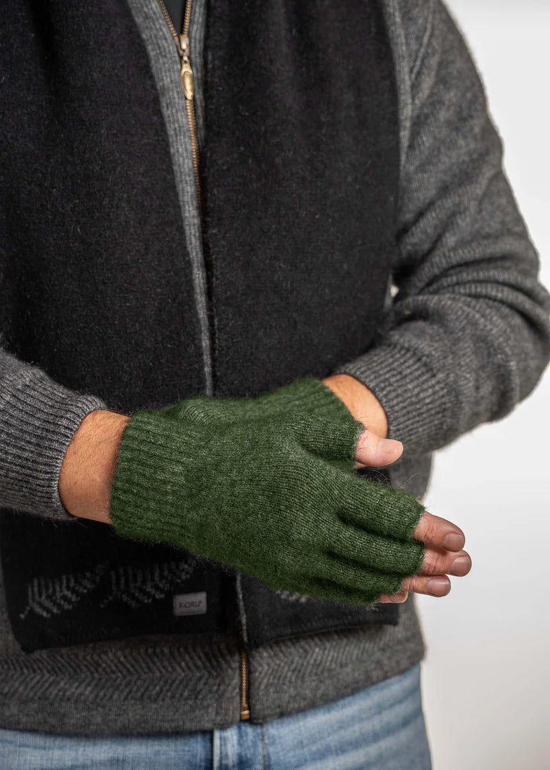 Koru Merino Silk Fingerless Gloves — Koru Knitwear