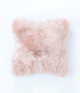 NZ Wool Sheepskin Cushion Cover Blush