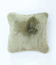 NZ Wool Sheepskin Cushion Olive