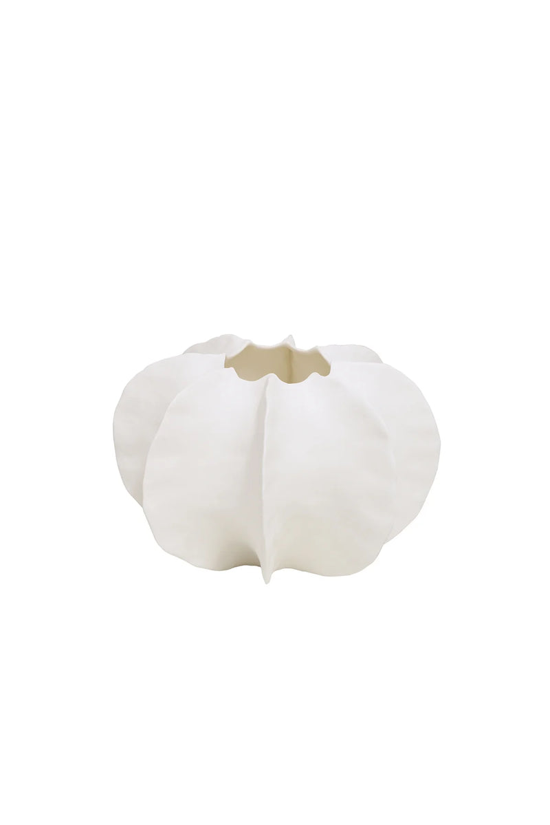 Flower Pod Vase - Fine Bone China - White 22 x 13.5cm