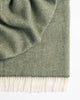Weave Home Magnus Olive Wool Throw Blanket