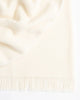 Weave Home Nevis Pure Lambswool Throw Blanket in Snow