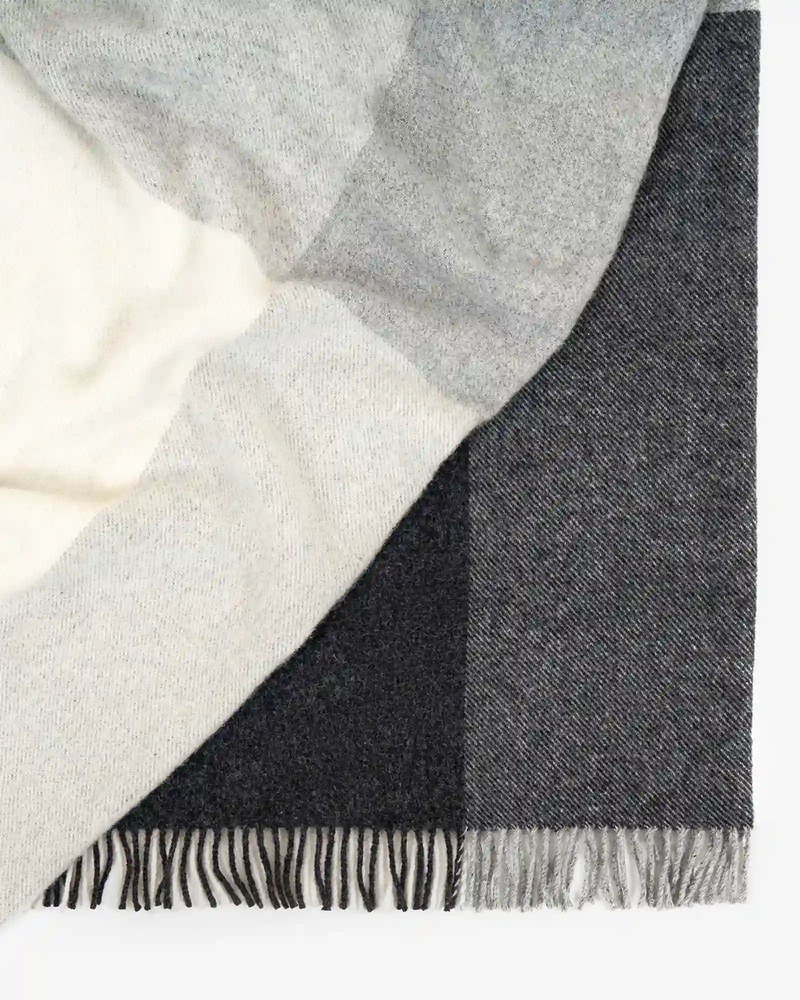 Weave Home Bayswater Wool Throw in Charcoal