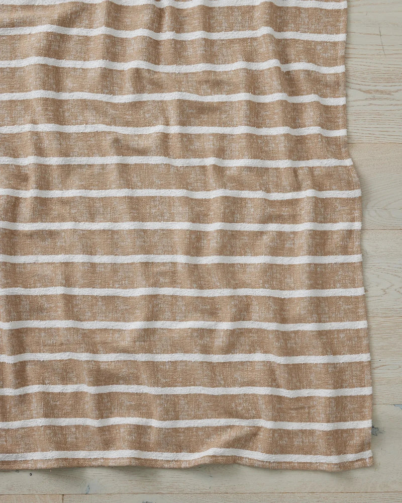 Weave Home Piazza Earth Bouclé Stripe Throw