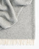 Weave Home Breckon Wool Throw Blanket Fog