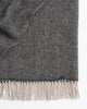 Weave Home Lerwick Charcoal Wool Throw Blanket