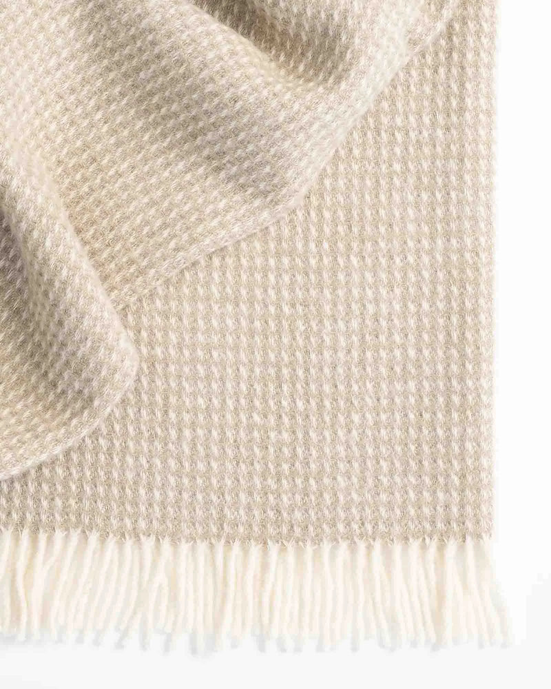 Weave Home Breckon Hazel Wool Throw Blanket