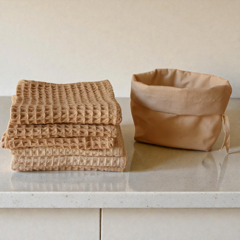 Pique Waffle Hand Towel Set