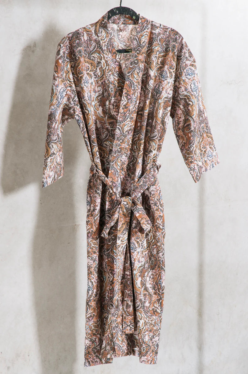 Bianca Lorenne Riad Sunset housecoat - Soft Cotton Linen Blend