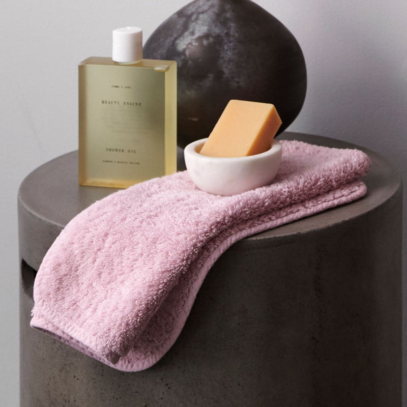 Super Pile Cotton Face Cloth - Rose Pink