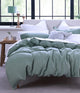 MM Linen Laundered Linen Duvet Set - Seagrass