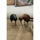 Wooden Brown Kiwi with Brass Legs and Beak