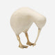 Wooden Whitewashed Kiwi with Brass Leg and Beak
