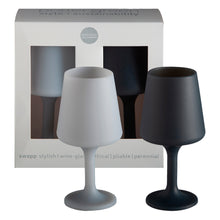 Porter Green Smoke + Storm Swepp Silicone Wine Glasses