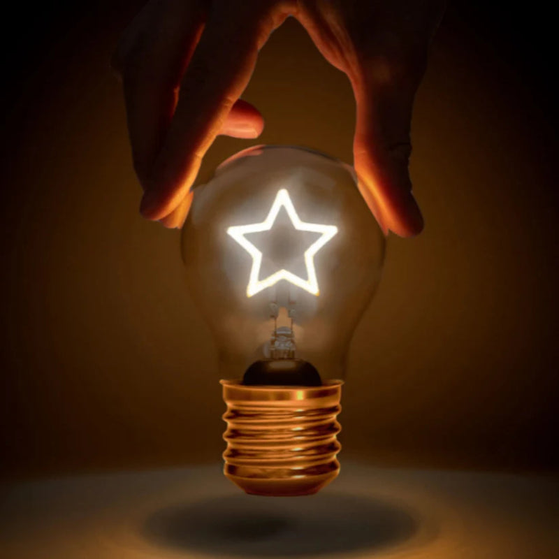 Stellar Star Lightbulb Lamp Nightlight USB Recharge