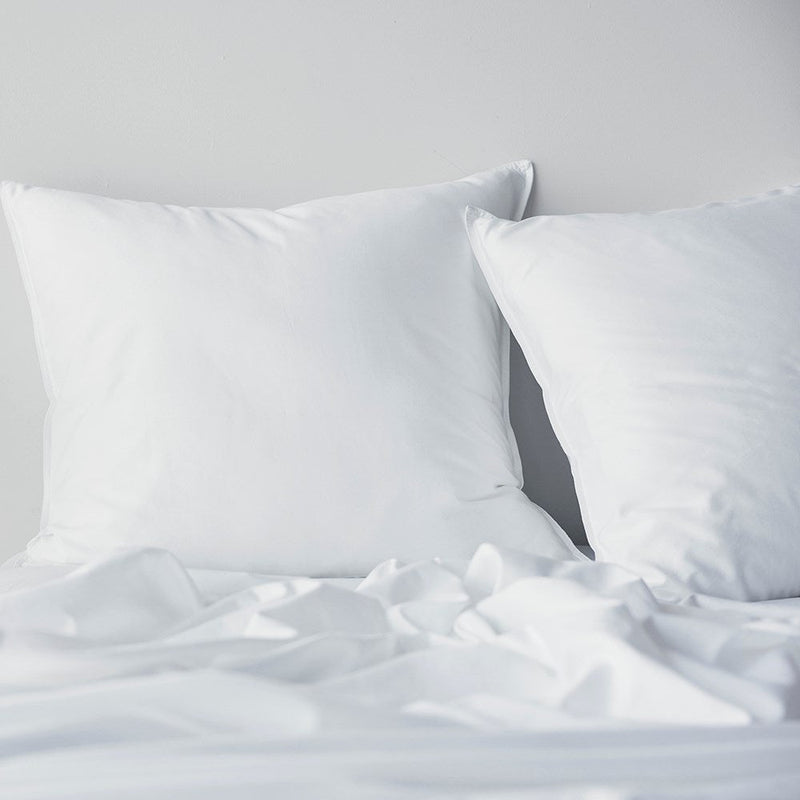 Soft Washed Cotton European Pillowcase - White