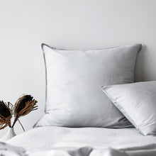 Soft Washed Cotton European Pillowcase - Frost
