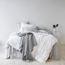 Soft Washed Cotton European Pillowcase - Frost