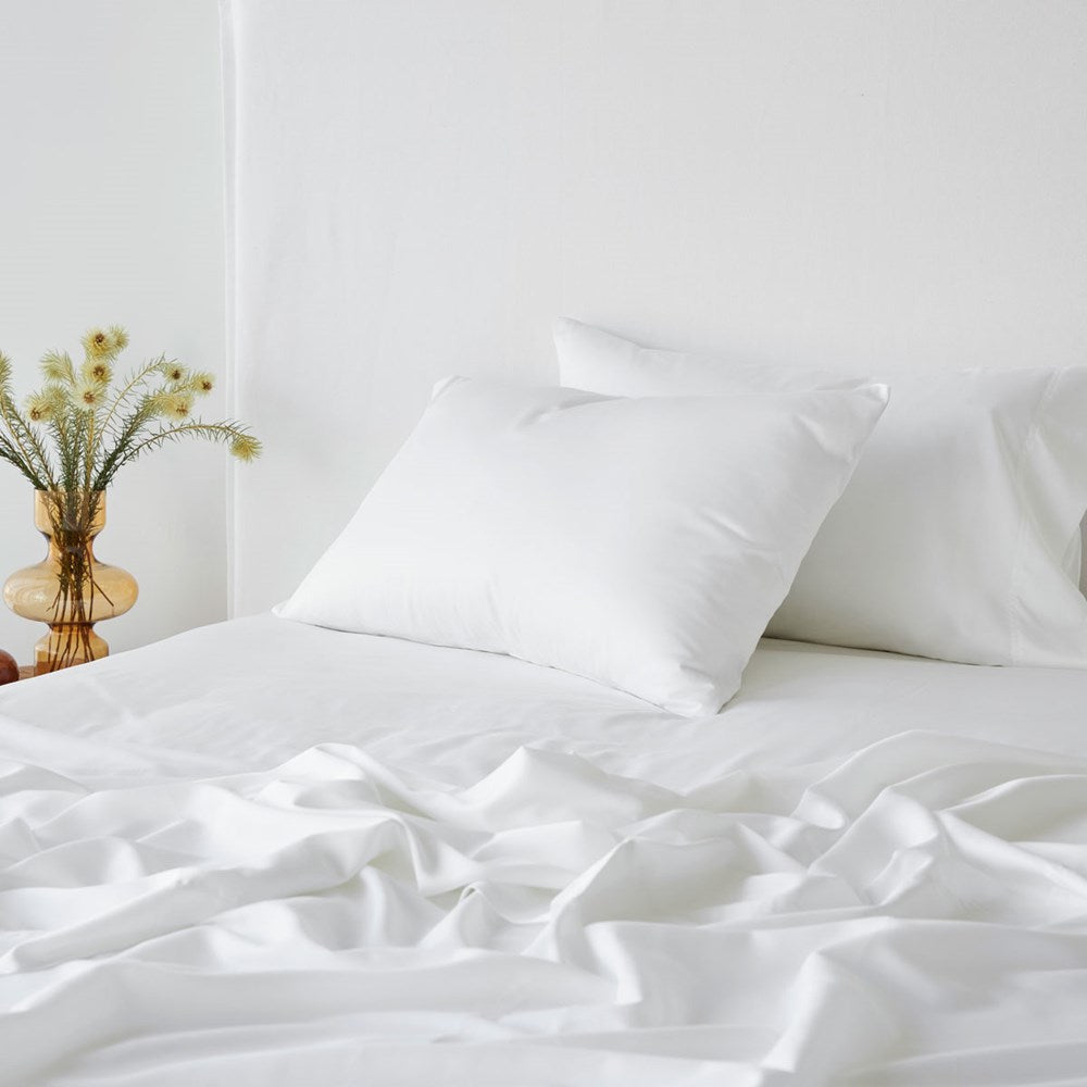 Bamboo Cotton Flat Sheet - White