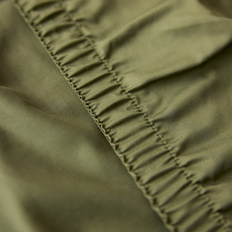 Bamboo Cotton Fitted Sheet - Olive