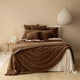 Venus Cotton Velvet Quilted Coverlet - Cafe