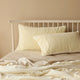 Venus Cotton Velvet Quilted Pillowcase - Ivory
