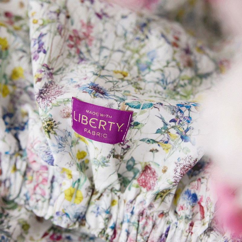 Pillowcase Made with Liberty Fabric - Wild Flowers