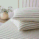 Cotton Jersey Pillowcase Pair - Avocado Stripe