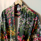 Bamboo Cotton Bathrobe - Elizabeth Black