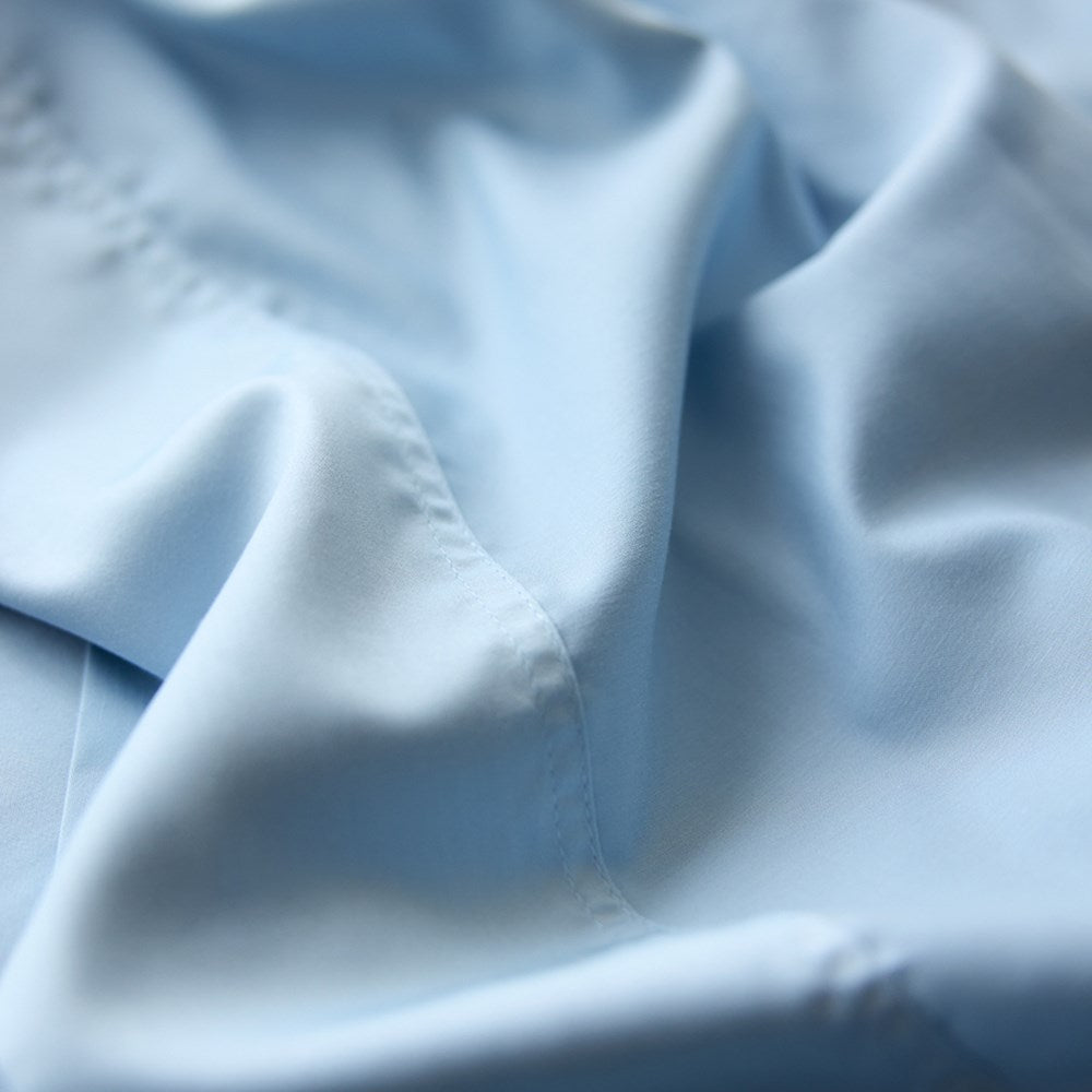 Bamboo Cotton Flat Sheet - Sky
