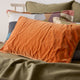 Venus Cotton Velvet Quilted Pillowcase - Tangelo