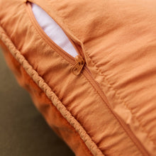 Venus Cotton Velvet Euro Pillowcase - Tangelo